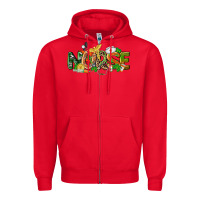 Red St. Patrick's Day Nurse Zipper Hoodie - CowGirlArtShop