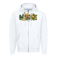 White St. Patrick's Day Nurse Zipper Hoodie - CowGirlArtShop