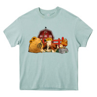 Arona Red Barn Farm Animals Heavy Core Tee - Jasminsmagicworld