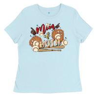 Baby Blue mama of both Ladies Tee - MaliasSmallBusiness