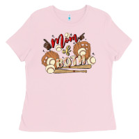 Bubblegum Pink mama of both Ladies Tee - MaliasSmallBusiness