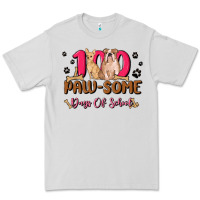Dove Grey 100 paw some days of school Premium Tee - MaliasSmallBusiness