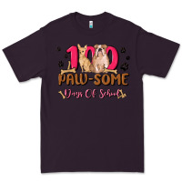 Plum 100 paw some days of school Premium Tee - MaliasSmallBusiness