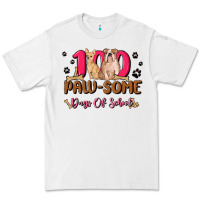 White 100 paw some days of school Premium Tee - MaliasSmallBusiness