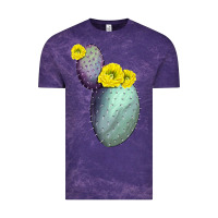 Cloud Purple Opunthia Santa Rita Cactus Vintage Tee - LillyAllenDesigns