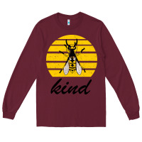 Burgundy Bee Kind Long Sleeve Tee - Bettercallsaul