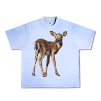 Grape Ice white tailed fawn deer Urban Heavy Tee - LillyAllenDesigns