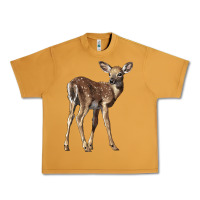 Peanut Butter white tailed fawn deer Urban Heavy Tee - LillyAllenDesigns