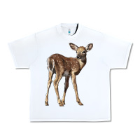 White white tailed fawn deer Urban Heavy Tee - LillyAllenDesigns