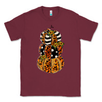 Burgundy leopard pumpkin polka dot sunflower Classic Tee - JahusDesignShop