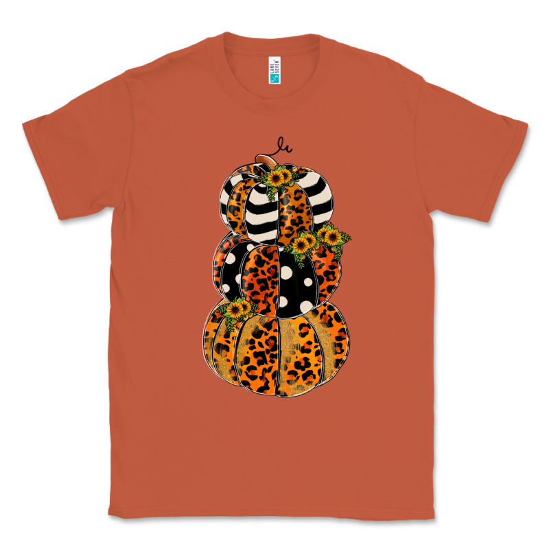 Leopard Pumpkin Polka Dot Sunflower Classic Tee by JahusDesignShop | Teevron