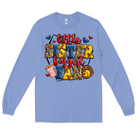 Colony Blue little sister biggest fan softball Long Sleeve Tee - Jasminsmagicworld