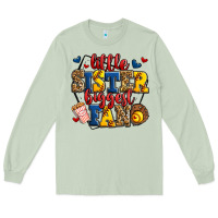 Matcha little sister biggest fan softball Long Sleeve Tee - Jasminsmagicworld