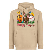 Mushroom Happy Easter Sports With Butterfly Heavyweight Hoodie - BundleAndBundleShop
