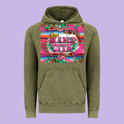 Mama Cita Cactus Serape Vintage Hoodie Designed By Lillyallendesigns