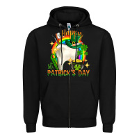 Black Happy Dentist St. Patrick's Day Zipper Hoodie - HowdyJamesFarm