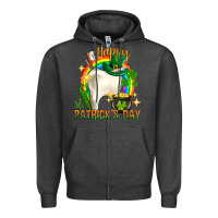 Charcoal Heather Happy Dentist St. Patrick's Day Zipper Hoodie - HowdyJamesFarm