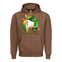 Chestnut Happy Dentist St. Patrick's Day Zipper Hoodie - HowdyJamesFarm