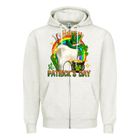 Oatmeal Heather Happy Dentist St. Patrick's Day Zipper Hoodie - HowdyJamesFarm