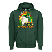 Sports Green Happy Dentist St. Patrick's Day Zipper Hoodie - HowdyJamesFarm
