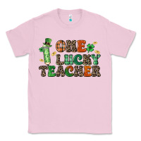 Bubblegum Pink one lucky teacher Classic Tee - LillyAllenDesigns