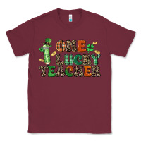 Burgundy one lucky teacher Classic Tee - LillyAllenDesigns