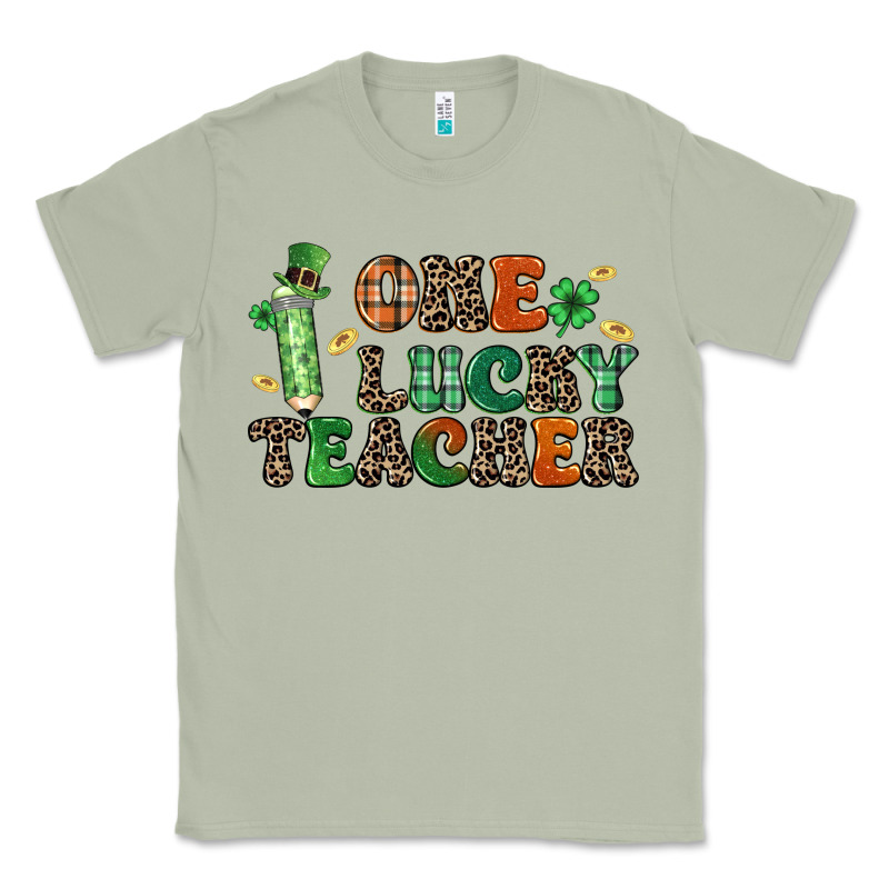 One Lucky Teacher Classic Tee by LillyAllenDesigns | Teevron