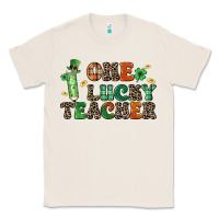 Natural one lucky teacher Classic Tee - LillyAllenDesigns