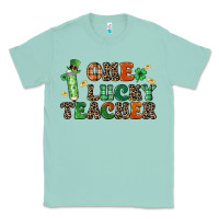 Seafoam one lucky teacher Classic Tee - LillyAllenDesigns