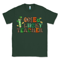 Sports Green one lucky teacher Classic Tee - LillyAllenDesigns