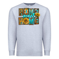 Heather Grey Western Home Sweet Home Premium Sweatshirt - FaDigitalArtStudio