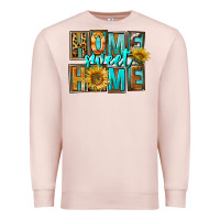 Pale Pink Western Home Sweet Home Premium Sweatshirt - FaDigitalArtStudio