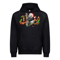 Black panda joy christmas Urban Hoodie - LillyAllenDesigns