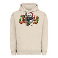 Pigment French Oak panda joy christmas Urban Hoodie - LillyAllenDesigns