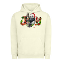 Pigment Pistachio panda joy christmas Urban Hoodie - LillyAllenDesigns