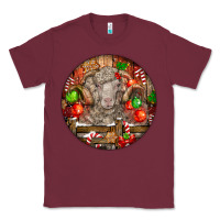 Burgundy Christmas Merino Wool Sheep Classic Tee - LillyAllenDesigns