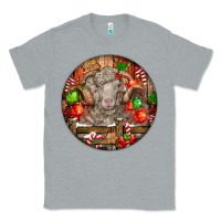 Heather Grey Christmas Merino Wool Sheep Classic Tee - LillyAllenDesigns