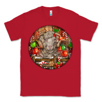Red Christmas Merino Wool Sheep Classic Tee - LillyAllenDesigns