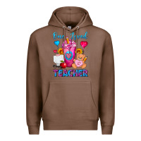 Chestnut One Loved Teacher Valentines Day Cold Drink Frappe Premium Hoodie - FaDigitalArtStudio