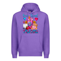 Purple One Loved Teacher Valentines Day Cold Drink Frappe Premium Hoodie - FaDigitalArtStudio