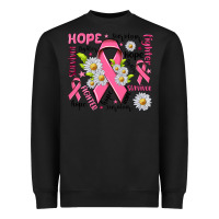 Black Breast Cancer Heavyweight Sweatshirt - NancyCooperArtShop