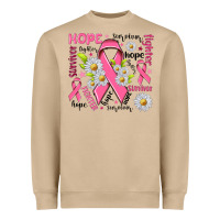 Mushroom Breast Cancer Heavyweight Sweatshirt - NancyCooperArtShop