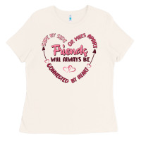 Bone side by or miles apart friends will always be conn Ladies Tee - MaliasSmallBusiness