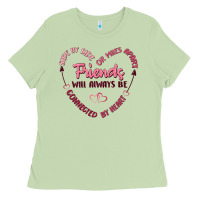 Matcha side by or miles apart friends will always be conn Ladies Tee - MaliasSmallBusiness