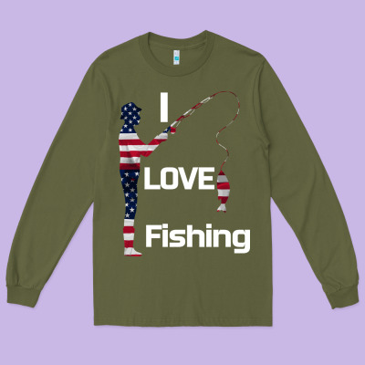 I Love Fishing Long Sleeve Tee Designed By Bettercallsaul