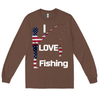 Chestnut I love fishing Long Sleeve Tee - Bettercallsaul