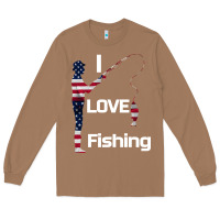 Toasted Coconut I love fishing Long Sleeve Tee - Bettercallsaul