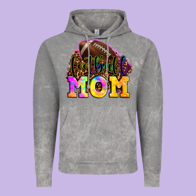 Football Mom Vintage Hoodie Designed By Lillyallendesigns