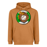 Meerkat baseball with sunflower round earrings Heavyweight Hoodie - BundleAndBundleShop