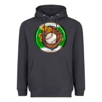 Smoke baseball with sunflower round earrings Heavyweight Hoodie - BundleAndBundleShop